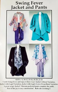Swing Fever Jacket & Pants Pattern Sizes 8-26 By CNT Pattern Company Sewing - Picture 1 of 5