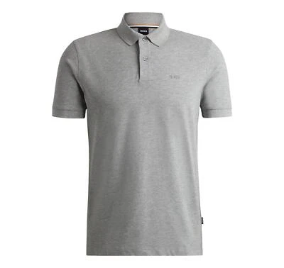 BOSS Polo Hombre En Algodón Orgánico Con Logo Bordado PALLAS 50468362 041 Gris - Imagen 1 de 4