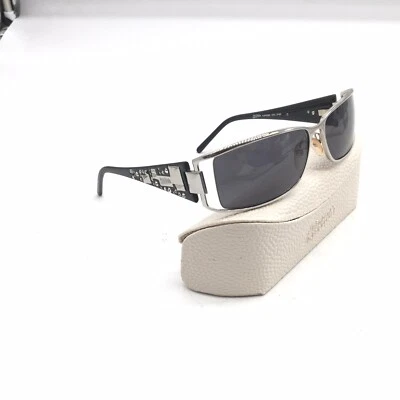 Винтажный 1980-х Jean Paul Gaultier солнцезащитные очки SJP059S Col. 579S серебро серый кристаллы - Изображение 1 из 4