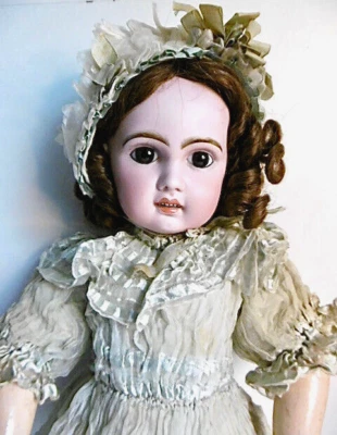 BELLE POUPÉE ANCIENNE JUMEAU BÉBÉ PARLANT CHAUSSURES À L'ABEILLE  T8 - 52cm - BE - Photo 1/4