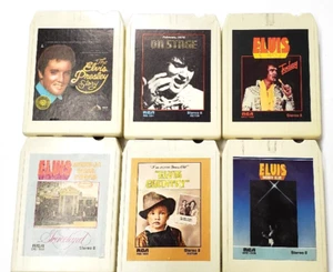 6 Vintage Elvis Presley Stereo 8 Spur Bänder Patronen RCA USA ungetestet sauber - Bild 1 von 10