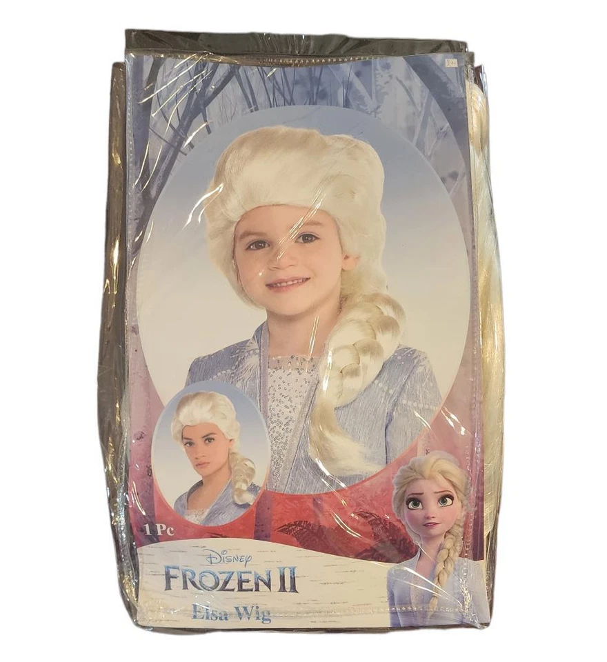 Disney Frozen 2 Elsa Child Wig Halloween Costume Dress up Girls