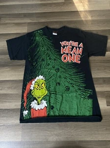 Vintage Dr. Seuss You’re A Mean One Grinch T Shirt Men's Size Medium Y2K 1673 - Picture 1 of 8