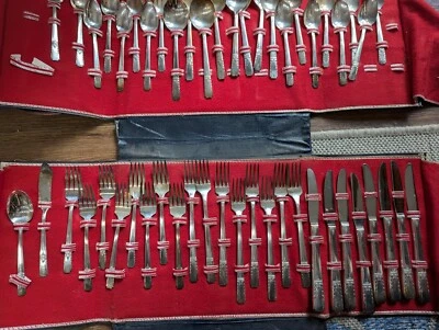 Cubiertos WM A Rogers AA Heavy Oneida ltd Lady Drake, 8 ajustes de lugar 50 piezas  Foto 1 de 4