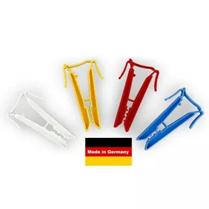 40 Stk. Sockenclips, Sockenklammern, Sockenklammer, Sockensortierer (10je Farbe) - Bild 1 von 5
