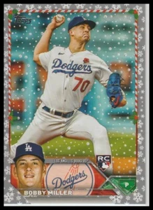 2023 Topps Holiday Bobby Miller Metallic Los Angeles Dodgers 97 - Picture 1 of 1