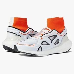 NWOT Adidas X Stella McCartney Ultraboost 22 White/Orange Running Shoes Size 8.5 - Picture 1 of 15