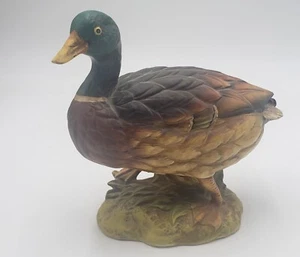 Vintage NORCREST Japan Mallard Duck Figurine  Mid Century Male Duck  CountryCore - Picture 1 of 3