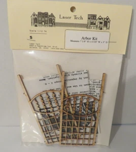 1:12 Laser Tech Arbor Kit mit Bänken Neu in Verpackung NOS #37 - Bild 1 von 2