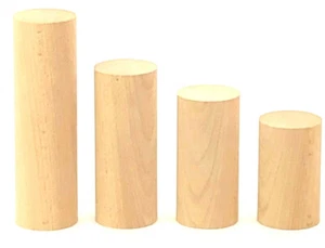 Möbelfüße Möbelfuß Schrankfüße Sofafuß Buche Holz Höhe: 60-250mm / Ø60 mm - Bild 1 von 1