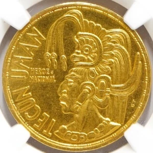 1965 Guatemala Tecun Uman Gold 1/2oz NGC MS-63 - Picture 1 of 4