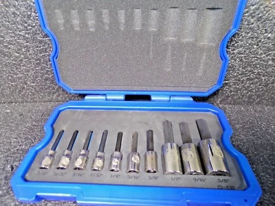 Armstong 15-430 10 Pc. 3/8" and 1/2" Drive Hex Driver Socket Set USA (K) - Image 1 of 4