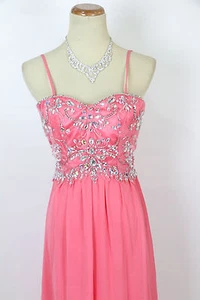 NEU Windsor $ 120 Perlen Junior Festzug langes Kleid Größe 5 formell Abschlussball ärmellos - Bild 1 von 12