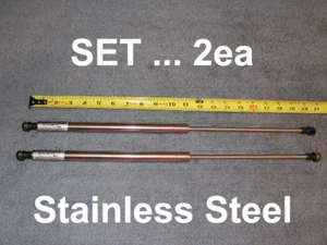 2ea 20" 140# Stainless Marine Boat Gas Strut Spring Shock Deck Cabin Hatch Prop  - Picture 1 of 6