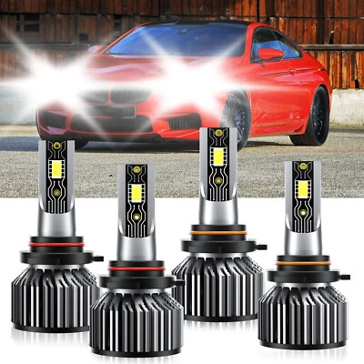 For BMW M6 1987-1988 LED Headlight Bulb High Low Beam Super Bright White 26000LM - Image 1 of 4