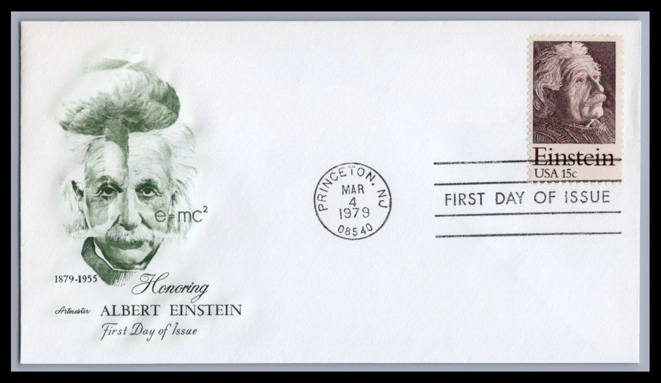 US FDC # 1774 15c Albert Einstein Artmaster   1979, 9F037 - Image 1 of 1