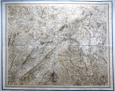 SHROPSHIRE SHREWSBURY c1832 GENUINE 1st EDITION ORDNANCE SURVEY MAP - Image 1 of 4