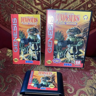 Dinosaurs for Hire Complete for Sega Genesis. Authentic. Clean/Tested. Rare. - Image 1 of 4