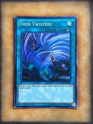 Yugioh Twin Twisters MP16-EN221 Super Rare 1st Ed MP - Image 1 of 4