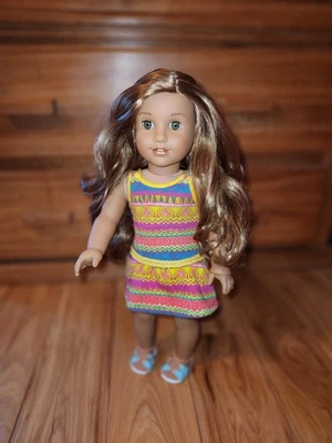 American Girl Lea Clark Doll 2016 Girl of the Year, 18"  Shiny Hair Tight Limbs  - Image 1 of 4