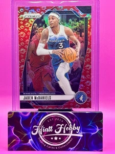 2024-25 Panini Prizm - Jaden McDaniels #175 - Red Dragon Prizm /88 - Picture 1 of 2