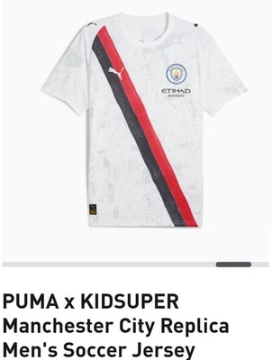 PUMA x KIDSUPER, Men-2XL, Manchester City Jersey, White - Image 1 of 4