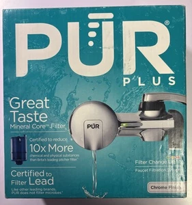PUR PFM400H Chrome Faucet Mount Water Filtration System – New Open Box - Picture 1 of 4