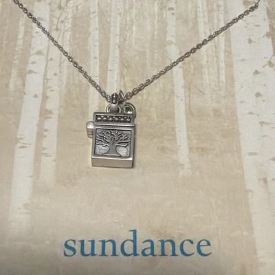 NWT Sundance Catalog August Peridot “Thoughts & Wishes Birthstone Necklace” $128 - Image 1 of 3