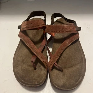 Merrell Tortoise Shell Toe Strap Hook and Loop Sandal Size 10 - Picture 1 of 8