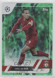 2022 Topps UEFA Club Competitions Green Inferno Foil/125 Virgil Van Dijk #130 - Imagen 1 de 3