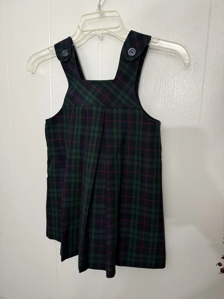 School Belles 5 Girls Jumper Dress Blue Plaid EUC - Image 1 of 4