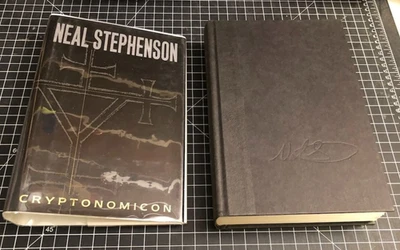 Cryptonomicon by Neal Stephenson SIGNED HC 1st/1st - Image 1 of 4
