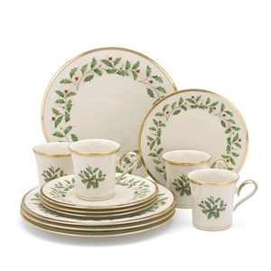 6122048 Holiday 12-Piece-Plate-&-Mug Set, Christmas Dinnerware, Hosting - Picture 1 of 9