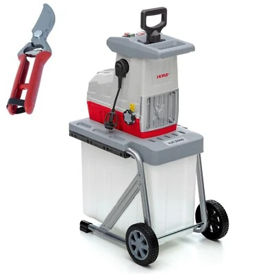 IKRA Elektro Walzenhäcksler Leise Häcksler ILH 2800 Fangbox 60 L Stopfer Schere - Bild 1 von 4