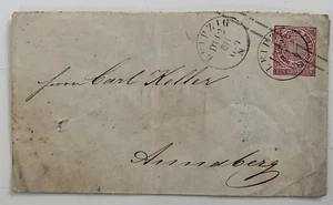 Ganzsache Norddeutscher Postbezirk, 1 Groschen, Leipzig nach Arnsberg - Bild 1 von 2