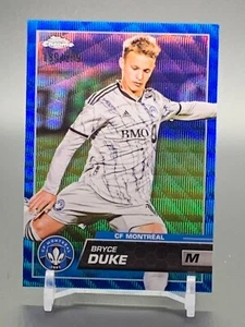 2023 Topps cromo MLS refractor onda azul #159 BRYCE DUKE CF Montreal #/199 - Imagen 1 de 2