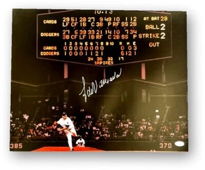 Fernando Valenzuela Signed Autographed 16x20 Photo Dodgers No Hitter JSA - Picture 1 of 2