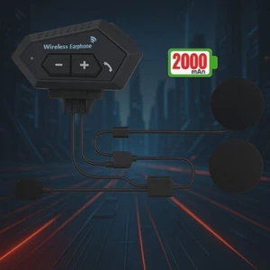 BT12 5.0 Bluetooth Casco Auriculares, Inalámbricos Manos Libres Estéreo Auricular Moto - Imagen 1 de 14