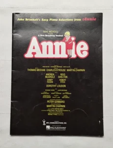 Annie, Broadway Musical John Brimhall's Easy Piano Selections PIANO VOCAL GUITAR - Picture 1 of 10