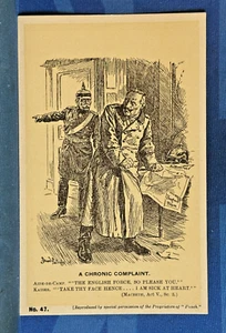 WW1 Militär Comic Postkarte 1914 1918 Anti Kaiser A CHRONISCHE BESCHWERDE Nr 47 - Bild 1 von 2