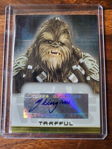 TOPPS STAR WARS EVOLUTION MICHAEL KINGMA AS TARFFUL  AUTOGRAPH CARD