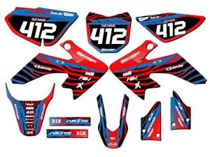 2013-2023 CRF 50 TIGRE Red Senge Graphics Kit Compatible with Honda - Picture 1 of 10