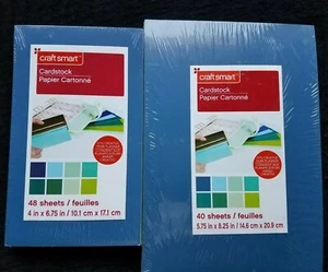 Craft Smart Cardstock Planer 40 Blatt (5,75"x8,25") 48 Blatt (4"x6,75") blau - Bild 1 von 8