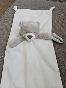 Carter's Schlaf Teddybär Lovey/Schnullerhalter Sicherheitsdecke Rassel weiß  - Bild 1 von 9
