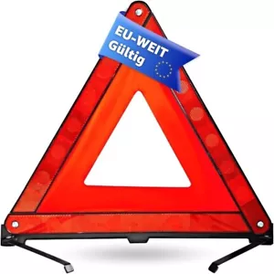 Warndreieck Notfalldreieck Auto & PKW - Rot - Pannendreieck StVO ECE R27 2025 - Bild 1 von 7