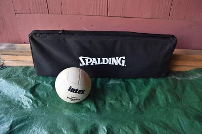 NUEVO EN CAJA~JUEGO DE VOLEIBOL SPALDING CÉSPED CON ESTUCHE DE TRANSPORTE~CON PELOTA Foto 1 de 4