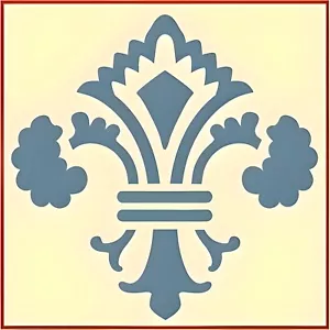 FLEUR DE LIS 2 STENCIL - FRENCH - The Artful Stencil - Picture 1 of 7
