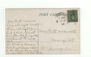 Vintage 1908 Postcard Second National Bank Belvidere IL Illinois - Picture 1 of 1