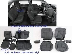 interior leather seat covers upholstery OEM takeoffs fits 2015 -20 Ford F-150