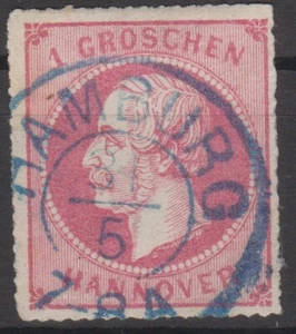 == AD Hannover Mi. 23y gest. K2 "HAMBURGO", Kat. 15 € == - Imagen 1 de 1